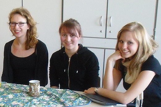 Foto der Preistrgerinnen: Lisa Kltz, Luise Tiedtke und Larissa Siebken